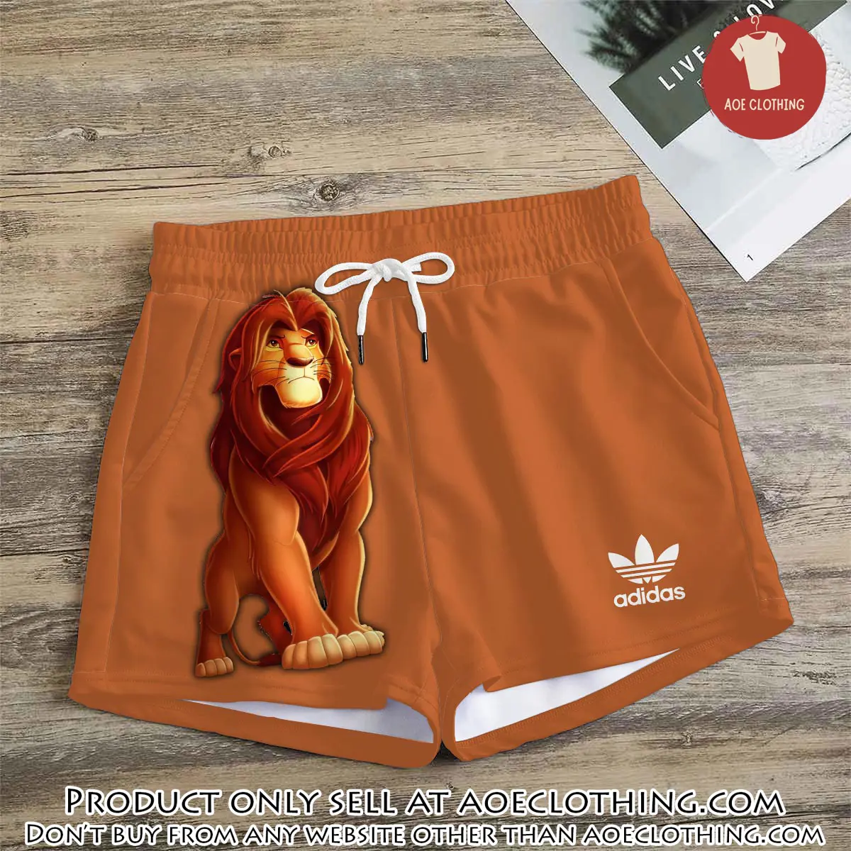 Premium lion king in adidas women shorts lady beach shorts wms1081 aoe2611941